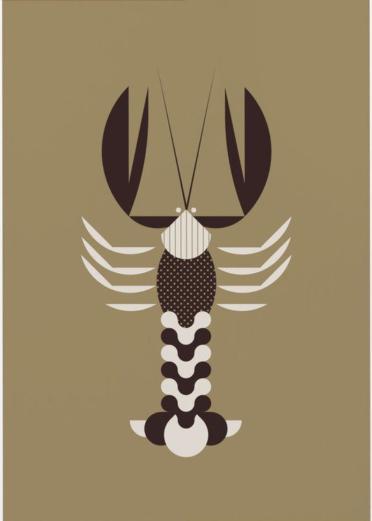 Goldene Tiere - Hummer (Gold) | Poster
