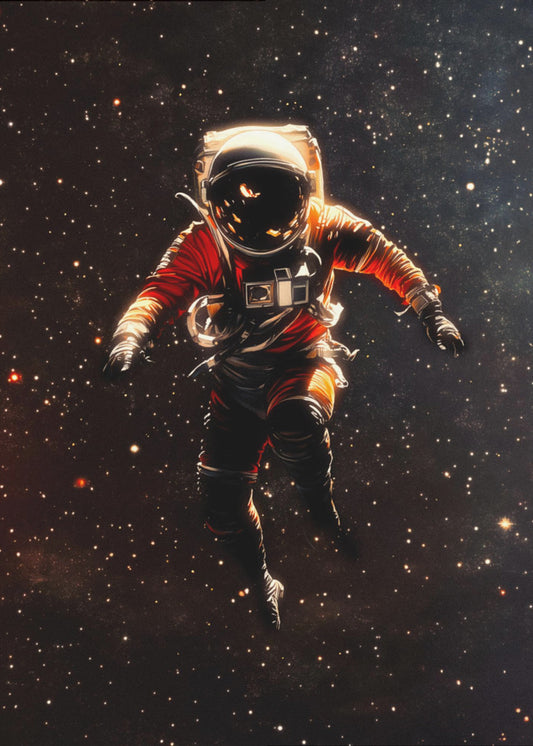 Ein Astronaut im Weltraum | Leinwand