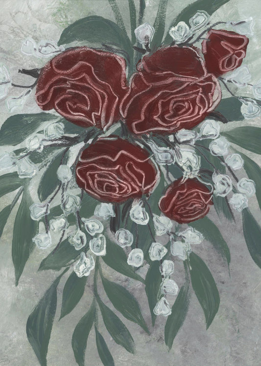 Zeldah rote Rosen | Leinwand