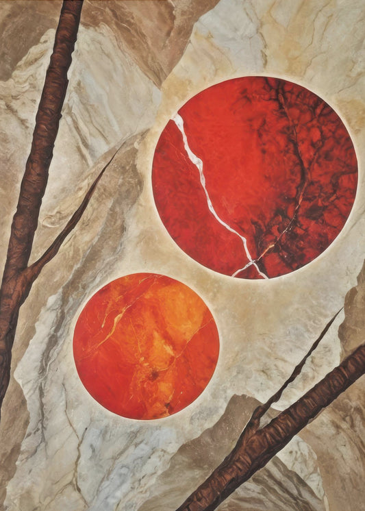 Glut im Stein | Poster