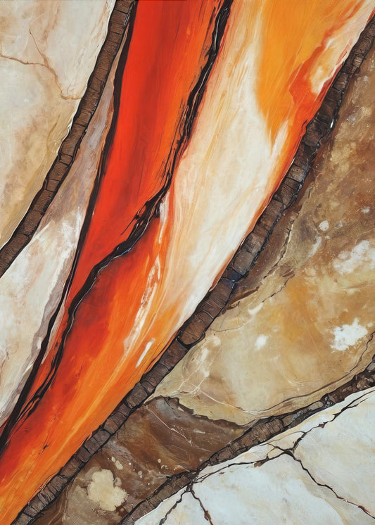 Feurige Canyon-Adern | Leinwand