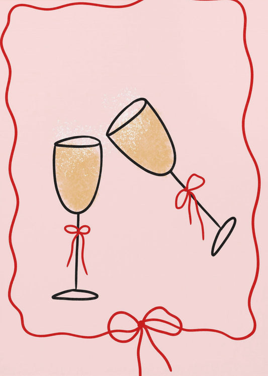 Champagner Prost | Leinwand