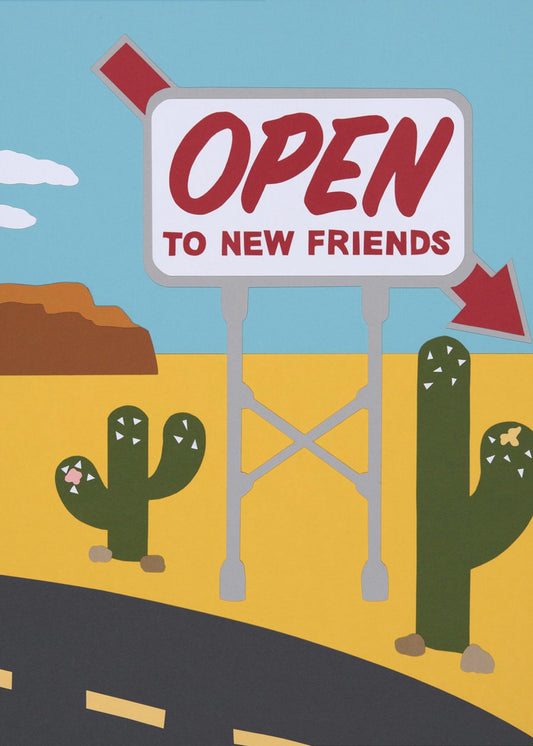 Offen für neue Freunde | Leinwand