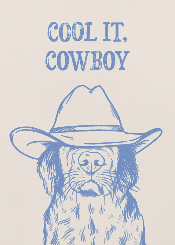Cooles Cowboy-Blau | Poster