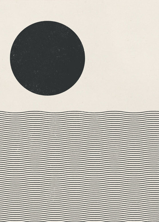 Holzschnitt Ozean | Poster