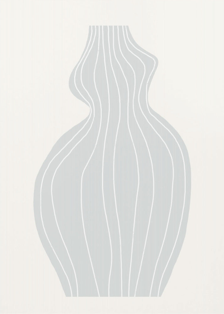 Graue Vase | Poster