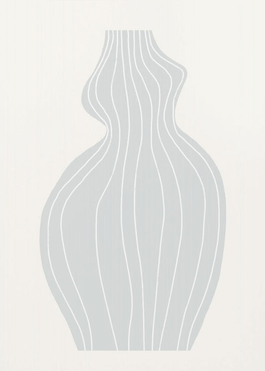 Graue Vase | Leinwand