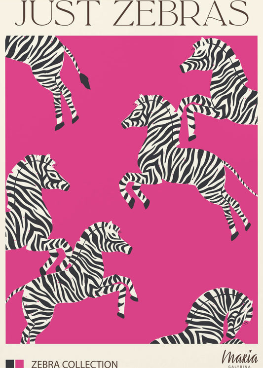 NUR ZEBRAS. Zebra Kollektion | Leinwand