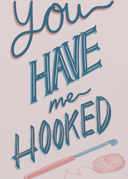 crochet hooked | Poster