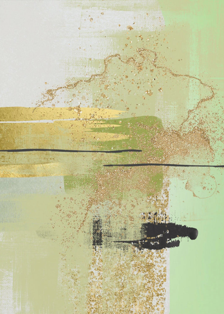 Flüssiges Grün 2 | Poster