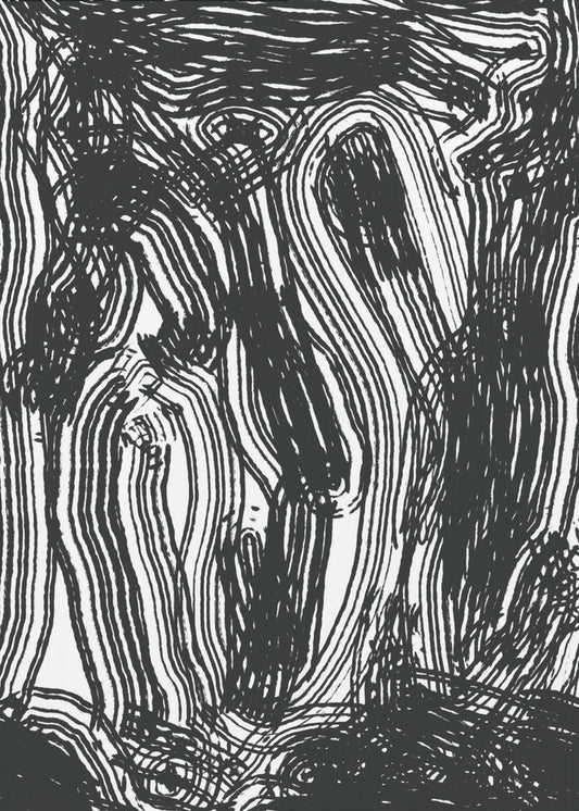 Fließende Linien Tanz | Leinwand