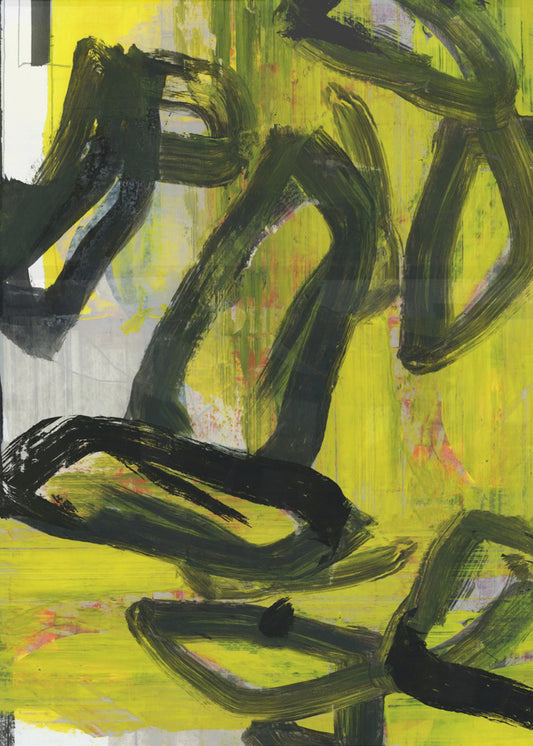 Gelbes Abstrakt Nr. 4 | Poster