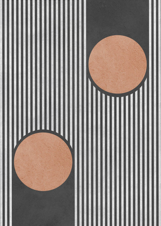 Circles on black background 2 | Poster