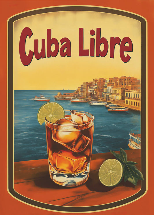 Cuba Libre Vintage Werbung | Leinwand
