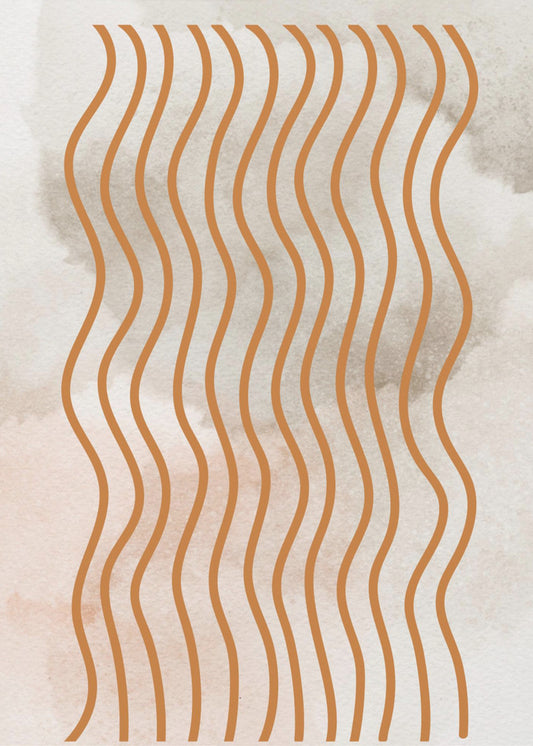 Geschwungene Linienharmonie | Poster
