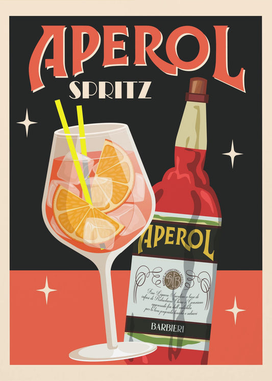 Aperol Spritz_Schwarz | Poster