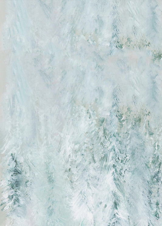 Winterweißer Wald Szene 1 | Poster