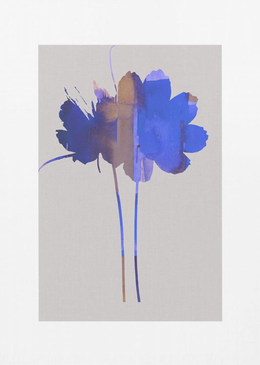 Heller floraler Grafikdruck Nr. 1 | Leinwand