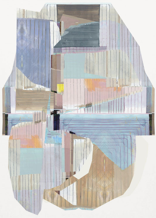 Mehrstreifen-Collage Nr. 1 | Leinwand