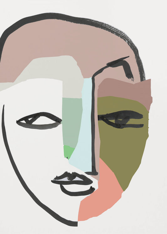 Visage Nr. 1 Kunstdruck | Leinwand