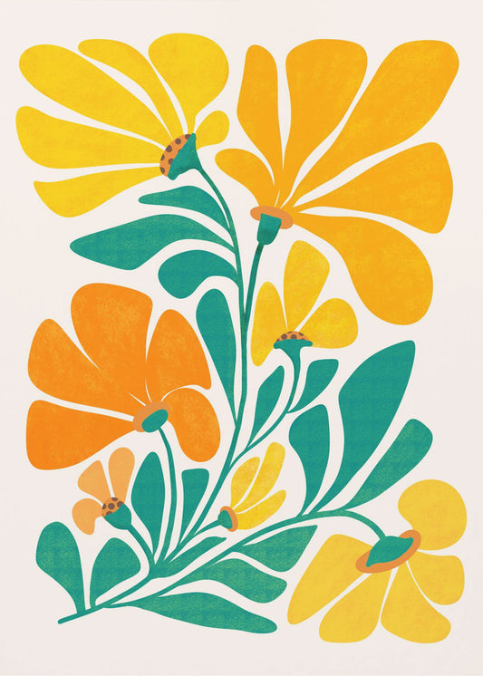 Königliche Sonnenblumen | Leinwand