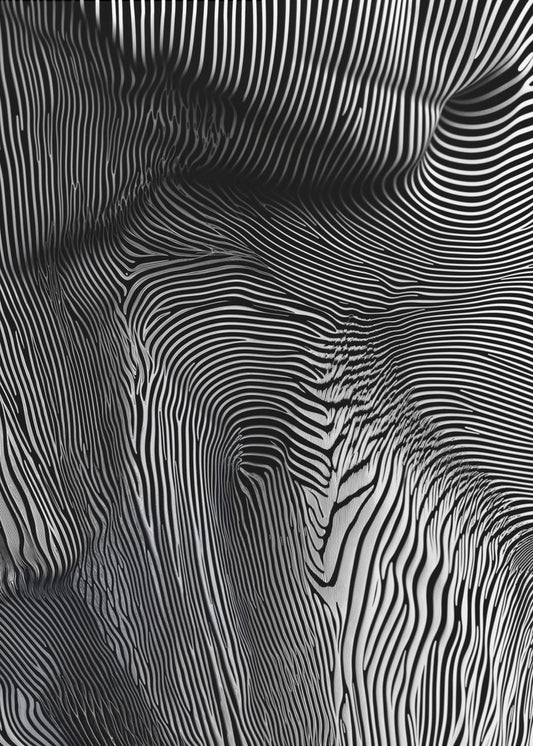 Zebra Flowform | Leinwand
