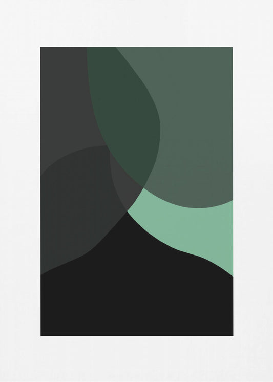 Abstrakte schwarze Formen 3 | Poster