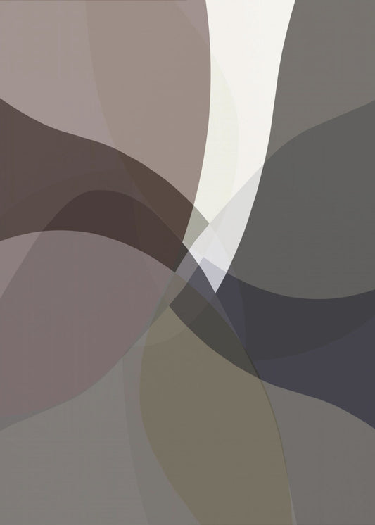Abstract Neutral Shapes Print 5 | Poster