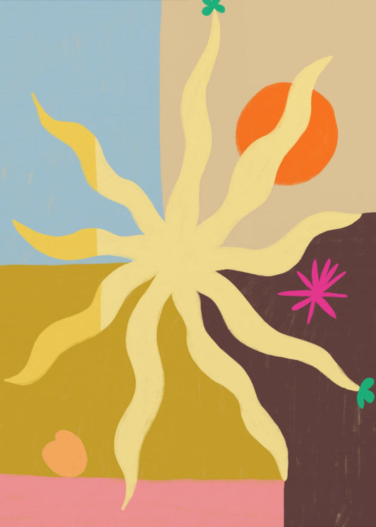 Die Sonne, die Frucht und die Blume | Leinwand