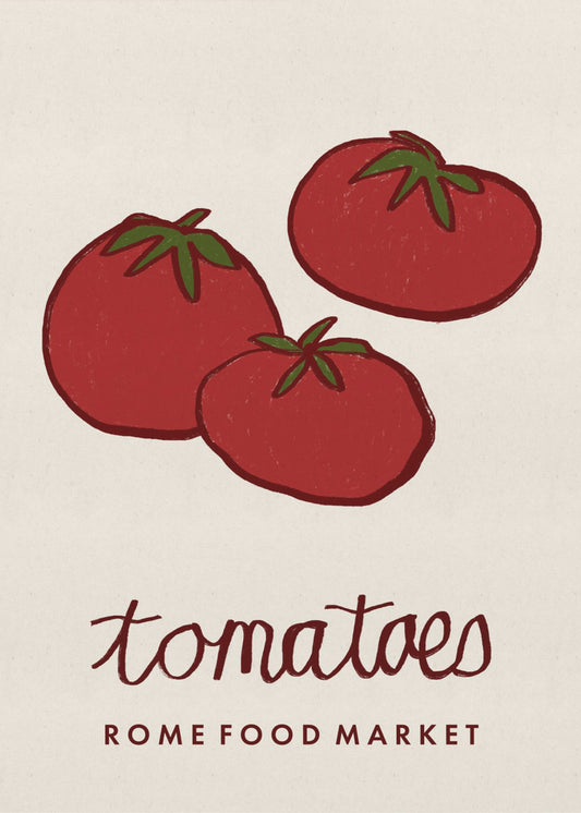 Food Art - Tomaten Rom Lebensmittelmarkt | Leinwand