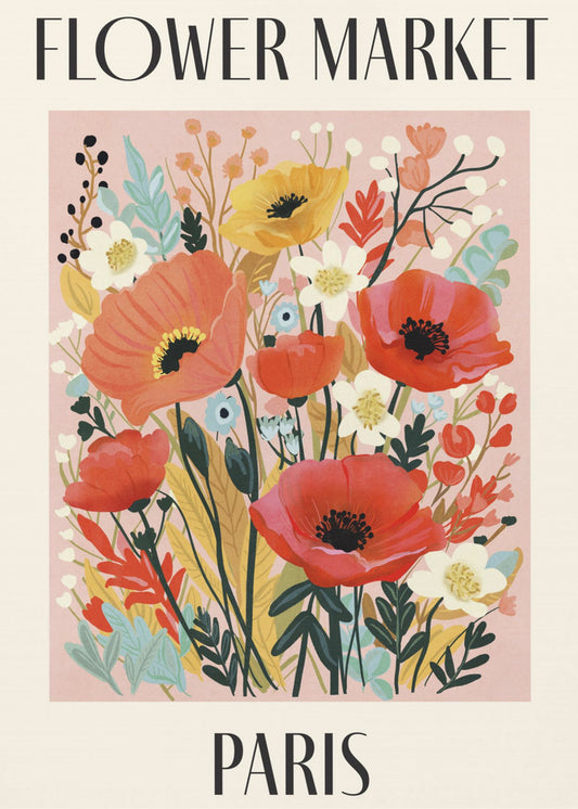 Blumenmarkt Paris Frankreich | Poster