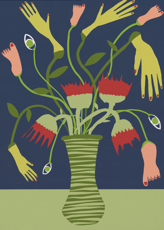 Die seltsame Vase | Leinwand