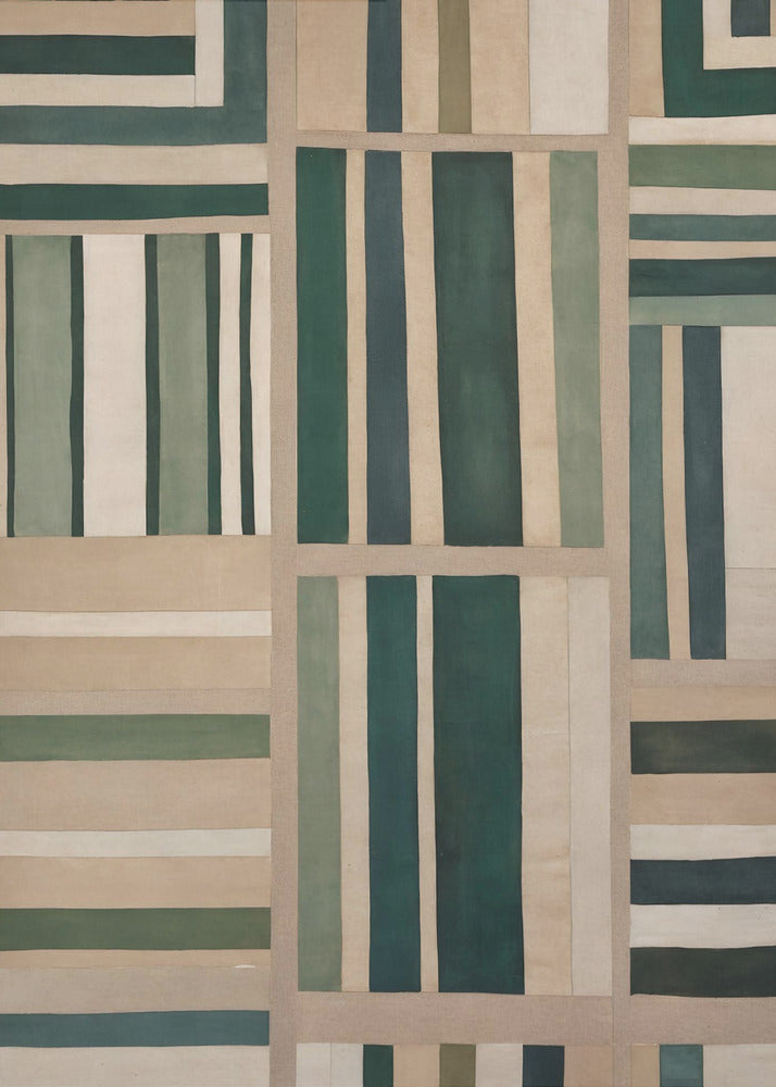 Geometrischer Wandteppich | Leinwand