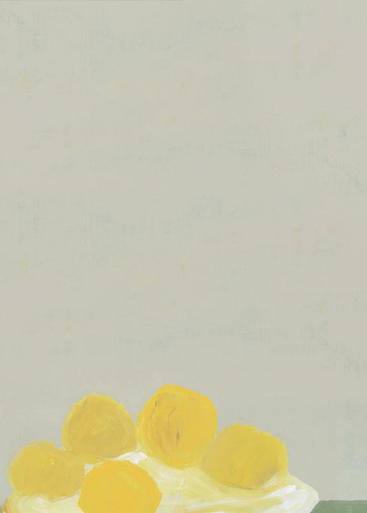 Limoni sul piatto Nr. 2 | Leinwand
