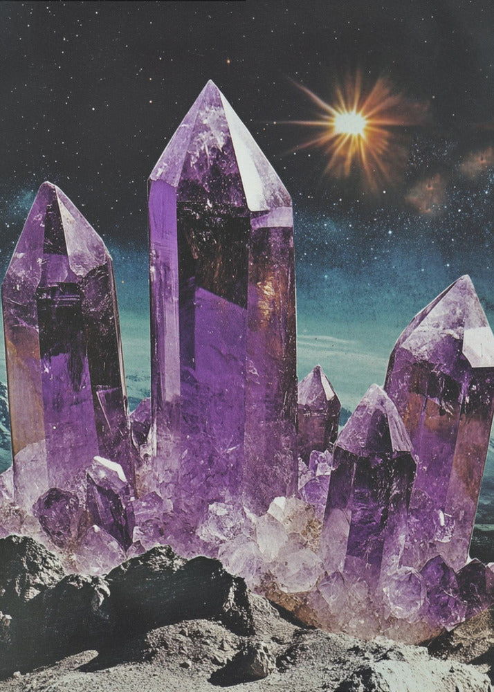 Galaktischer Amethyst | Leinwand