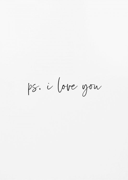 Ps. Ich liebe dich | Leinwand