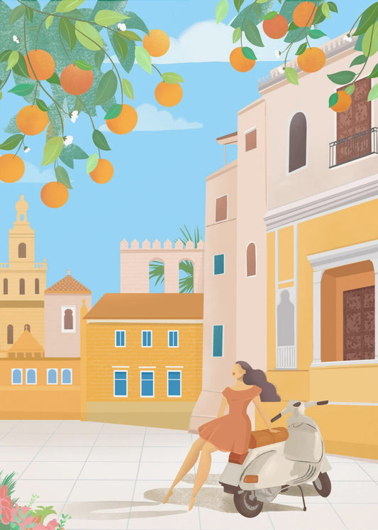 Sevilla Orangen, Spanien | Poster