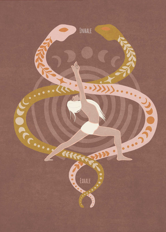 Schlangenfluss-Yoga | Poster