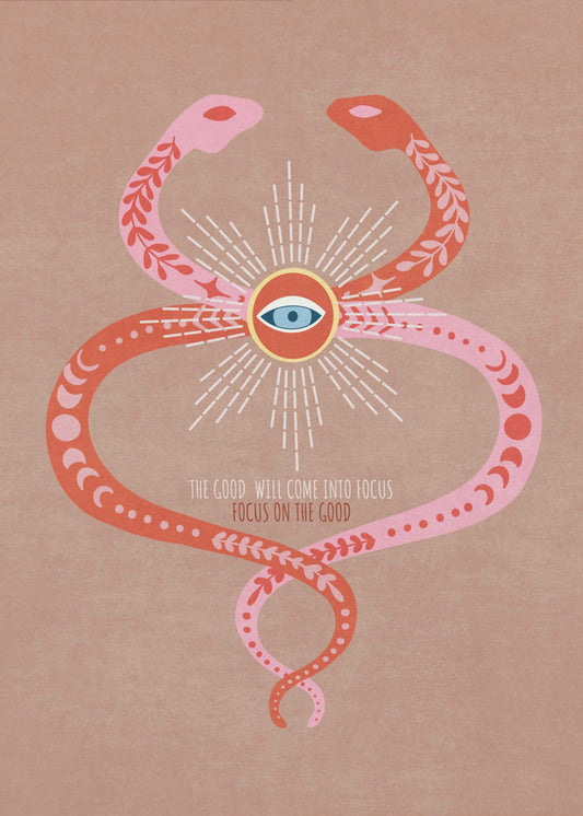 Visionäres Auge der Schlange | Poster