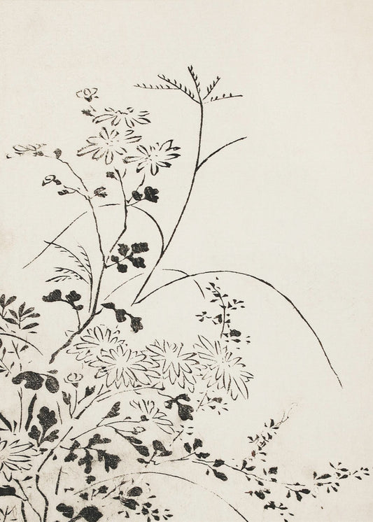 Herbstblumen und Gräser (1762) | Poster