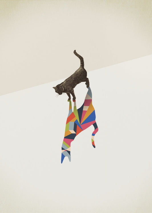 Gehender Schatten, Katze | Leinwand