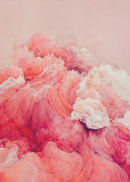 Purpurrote Wellen | Leinwand