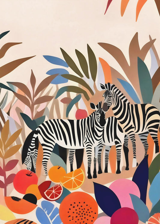 Drei Zebras | Leinwand