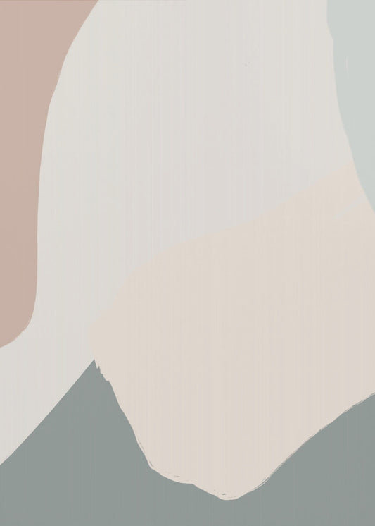 Beruhigendes Beige Abstrakt | Leinwand