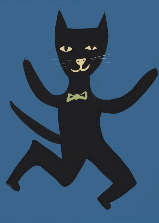 Schwarze Katze | Leinwand