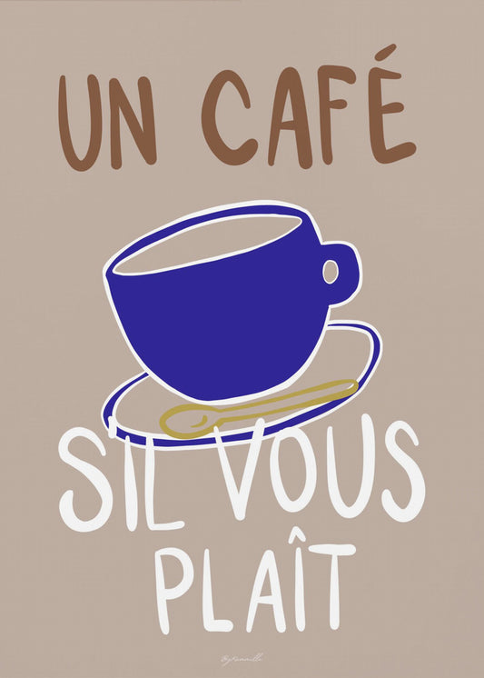 Un café | Leinwand