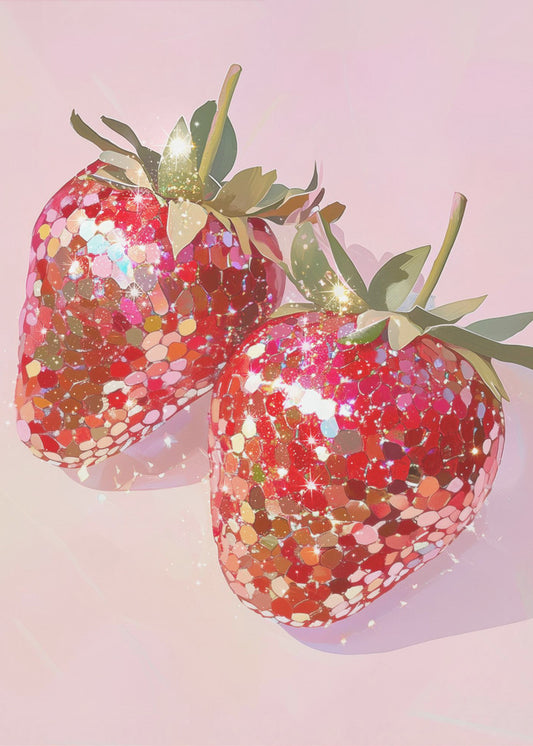 Sparkling Strawberries | Canvas