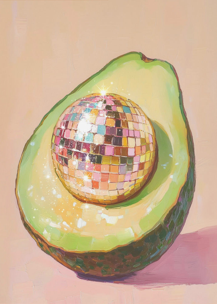 Disco-Avocado-Genuss | Leinwand
