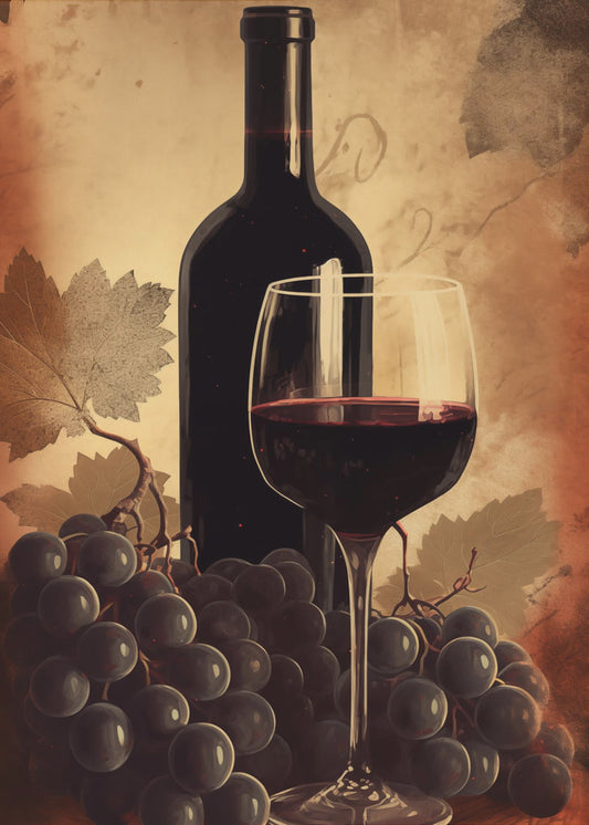 Rotwein Nr. 2 | Leinwand
