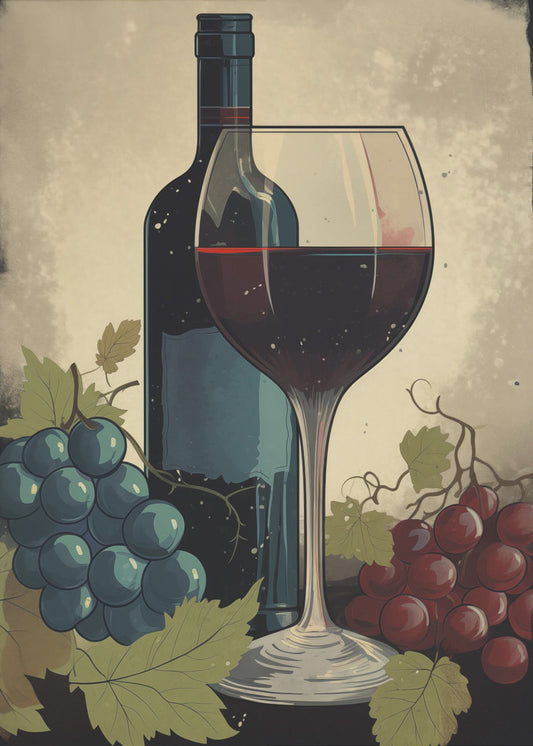 Rotwein Nr. 4 | Leinwand